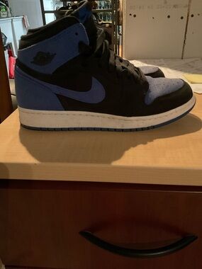 New black and blue air jordan shoes